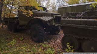 Illustration for article titled Excellent pictures of abandoned Russian military vehicles found in the woods